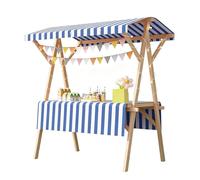 Support de marché portable avec auvent, chariot d'extérieur pliable pour événements, stand de nourriture, capacité de 200 kg, idéal pour les marchés, la plage, les foires artisanales