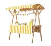 Support de marché portable avec auvent, chariot d'extérieur pliable pour événements, stand de nourriture, capacité de 200 kg, idéal pour les marchés, la plage, les foires artisanales