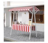 Support de marché portable avec auvent et roues, chariot de sol robuste pour événements de fournisseurs et utilisation professionnelle
