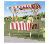 Support de marché portable avec auvent étanche pour événements en plein air et vente de rue