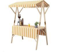 Support de marché portable, léger et pliable avec auvent pour vente de chariots de nourriture de rue