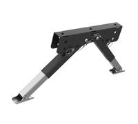 Support de Marchepied Réglable en Acier Inoxydable, Stabilisateur de Marche Pliant pour Remorque de Voyage à Sellette D'attelage, Camping-car avec Coussinet en Caoutchouc