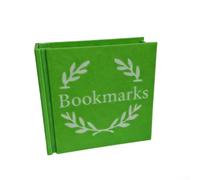 Support de marque-page imprimé en 3D, 9,8 x 3,2 x 9,6 cm, décoration multifonctionnelle, peut contenir des marque-pages et des stylos, accessoire de bureau peu encombrant (vert)