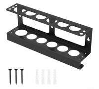 Support de mastic pour 5 cartouches de colle en silicone PU | Capacité 5 compartiments, pour silicone/polyuréthane/colle, construction en acier stable, revêtement en poudre noir