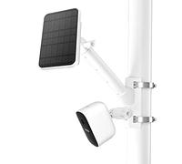 Support de mât 2 en 1 pour panneau solaire, Eufycam 2c/2c Pro, Eufycam 1/2, Eufycam E and Other Eufycam Compatible Models Outdoor Mount Accessoires pour Eufycam et Panneau solaire (blanc)