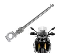 Support de mât de drapeau de moto - Support de guidon de qualité supérieure en métal avec poignée anti-desserrage - Plate-forme de montage polie - Design robuste - Adapté à la route pour un affichage