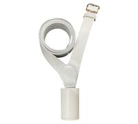 Support de mât de drapeau en cuir blanc, sangle d'épaule pour porte-drapeau, bande de défilé de cérémonie, garde d'honneur, sangle réglable en cuir véritable, blanc, taille unique