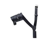 Support de mât de drapeau en forme de croix noir épaule gauche en cuir pour défilé militaire militaire maçonnique B, Noir , taille unique