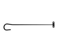 Support de Mât de Drapeau pour Boîte aux Lettres, Fixation Murale Noire | Métal Fer, Pose Rapide sans Perçage, Trous Existants, pour Façade Extérieure et Poteau de Boîte aux Lettres
