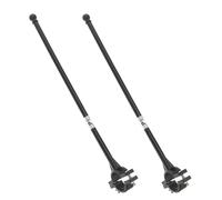 Support de Mât de Drapeau pour Guidon Vélo Garçon Fille, Lot 2 Pièces Noir | ABS et Fibre de Verre, Tension Réglable, Maintien Résistant au Vent, pour Écoles, Défilés et Fêtes