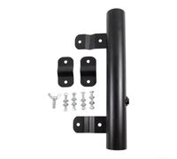 Support de mât d'échelle de véhicule récréatif, 1 support de drapeau en aluminium pour une utilisation en extérieur avec double vis moletée de sécurité, convient aux poteaux de 2,5 à 4,4 cm de