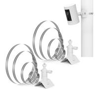 Support de mât universel, compatible avec les caméras Eufycam 2/2C/2C Pro/3/3C/S330/S300, Arlo Pro 5S/4/3/2/Ultra/Essential XL, Ring/Google Nest/Wyze 1/4", pivotant à 360°, diamètre 5 à 20 cm, sans