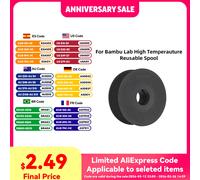 Support de matériau haute température pour imprimante 3D Bambu Lab, bobine réutilisable pour Filament ABS ASA PA6-GF ABS-GF Black