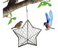 Support De Matériel De Nidification d'oiseaux, Nids De Colibris, Nids d'oiseaux en Forme D'étoile Suspendus, Station De Nidification D'oiseau Rechargeable pour Construire Un Nid pour Jardin Et Cour