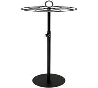 Support de médaille en métal foncé pour récompenses sportives avec capacité de rotation à 360 degrés et extension de hauteur jusqu'à 54 cm pour des options d'affichage flexibles