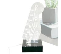 Support de médiator de guitare - 4 x 5 pouces acrylique transparent, éclairage LED, boîte de rangement portable, support de présentation de protection mot-clé longtail | Organisateur de médiators de