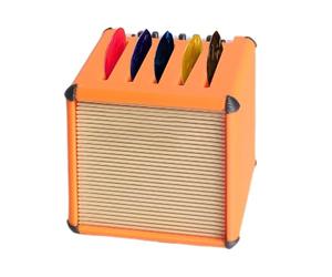 Support de médiator de guitare, boîte de rangement pour amplificateur de simulation imprimée 3D, décoration de bureau, cadeau pour musiciens, étui compact de 4,1 cm pour guitares, ukulélés et basses