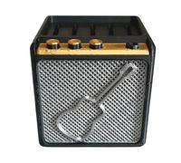 Support de médiator de guitare - Étui en cuir | Pochette porte-clés | Rangement pour médiators | Pour guitare électrique acoustique, basse, musique, jeu, performance, studio, pratique, répétition