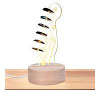 Support De Médiator De Guitare Lumineux - Support De Rangement Pour Médiator, Affichage Lumineux Pour Médiator De Guitare - Support De Médiator De Guitare Électrique En Acrylique - Support D'affichage