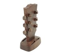 Support de médiator en bois avec motif gravé et 4 emplacements pour médiators pour l'organisation de bureau