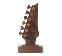 Support de médiator en bois avec motif gravé et 4 emplacements pour médiators pour l'organisation de bureau