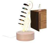 Support De Médiator Lumineux - Conception D'affichage LED Décoratif | Support De Plectre En Forme De De Guitare | Veilleuse Guitare Pour Décoration De Salle De Musique, Ambiance De Chambre À Co