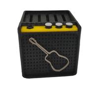 Support de médiator portable avec fente pour médiators - Léger - En forme de haut-parleurs - Pour guitares et médiators - Facile à transporter, b