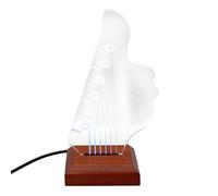 Support de médiators de guitare avec base pour rangement et présentation de médiators lumineux en acrylique Support de médiators de guitare électrique en acrylique