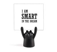 Support de mémo avec motif chat noir I Am Smart in The Dream Art déco