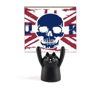 Support de mémo motif squelette humain drapeau Union Jack dessin animé noir