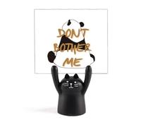 Support de mémo pour conflit émotionnel - Motif chat noir