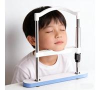 Support de menton d'optométrie pour entraînement de la vision avec bouton réglable - Distance entre le menton et l'appui-tête : 135-235 mm - Pour magasins d'optique