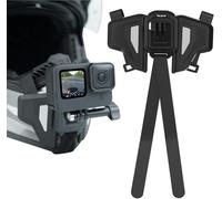 Support de menton pour casque de moto tout-terrain - Fixation rapide - Accessoires pour GoPro Max Hero 13 Hero 12 11 10 9 8 7 6 5 Insta360 X3 GO3 Ace Pro DJI Action 3 4 Osmo Pocket 3