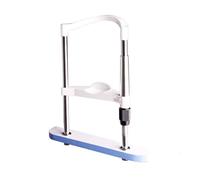 Support de menton pour optométrie - Support frontal ergonomique pour réfractomètre automatique et entraînement de la vision - Design incurvé pour instruments optiques