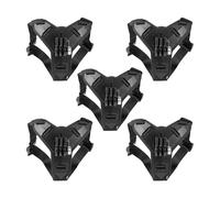 Support de mentonnière for Casque, Compatible avec GoPro et Insta360, Support for caméra d'action(5pcs Black)