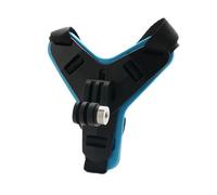 Support de mentonnière for Casque, Compatible avec GoPro et Insta360, Support for caméra d'action(Blue Color)