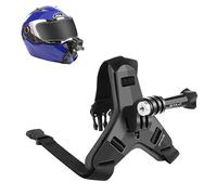 Support de mentonnière pour casque de moto GoPro, DJI Osmo Action et autres caméras d'action, couleur : noir