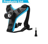 Support de mentonnière pour casque de moto,GoPro fore12,11,10,9,8,7,6,5,noir,DJI Osmo Insta360,AKASO YI,accessoires - Blue-B34597