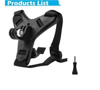 Support de mentonnière pour casque de moto,GoPro fore12,11,10,9,8,7,6,5,noir,DJI Osmo Insta360,AKASO YI,accessoires - Black-A9406