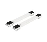 Support de meuble, base robuste for rouleaux d'appareils électroménagers, outil mobile avec 24 rouleaux, machine à laver et accessoires ménagers(2PCS)