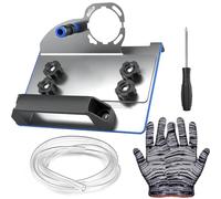 Support de Meuleuse d'Angle, Angle 45 Degré Coupe Carrelage, avec Patin Antidérapant, Coupe Précise, Sûre et Durable, pour Meuleuse d'Angle de Type 100