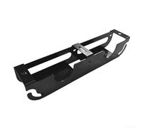 Support de meuleuse d'angle avec deux compartiments et crochets de suspension en acier carbone pour le rangement d'outils de garage et l'organisation d'ateliers