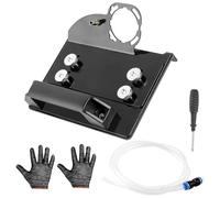 Support de Meuleuse D'angle pour Carrelage Chanfrein 45°, Accessoires pour Meuleuse D'angle, Support de Coupe Spécial avec Tuyau Tournevis et Gants (Noir, Moyen)