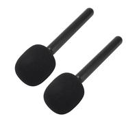 Support de Micro 2 Pièces, Adaptateur de Microphone sans Fil, Support de Microphone Portable avec Mousses de Pare-Brise, Appareil Portable pour Systèmes de Microphone sans Fil