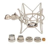 Support de Micro Anti-choc pour Microphone, Support de Microphone Anti-vibration, avec Vis de 20 Mm, 22 Mm, 25 Mm, Compatible avec la Plupart des Microphones (GOLD)
