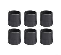 Support de micro de bureau 22 mm non marquant - Support de micro de bureau | Compatible avec les poteaux de 25 mm, noir pour le caoutchouc durable, réduit les vibrations, protège les planchers en bois