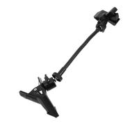 Support de Micro Portable à Col de Cygne Réglable pour Guitare | Pince de Fixation sur Table, Pads Silicone Épais, Structure Pliable, Noir, pour Cours et Démonstrations