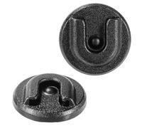 Support de Micro Radio Cb 2pcs, Support de Micro à Bouton Rond de Cintre de Microphone avec Accessoires de Radio Amateur Arrière Adhésif pour Alinco Anytone Bao-Feng