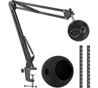 Support de micro Snowball iCE avec filtre anti-pop Compatible avec microphone USB Blue Snowball Ice avec manchon de câble