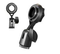 Support de microphone - 10 x 4 x 4 cm avec clip de microphone, support flexible pour microphones de bureau, accessoires de diffusion en continu pour la maison, le bureau, l'école, le studio
